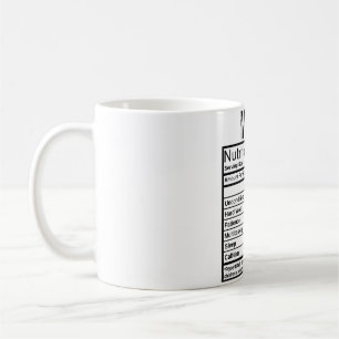 Mom Nutrition Facts Awesome Mom Morning Coffee Mug