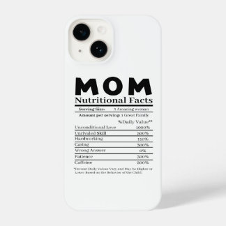 Mom Nutritional Facts iPhone 14 Case