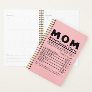 Mom Nutritional Facts Planner