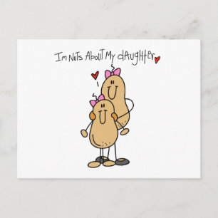 Mom - Nuts About My Daughter T-shirts and Gifts Postcard