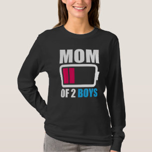Mom Of 2 Boys From Son Daughter To Mother Women T-Shirt