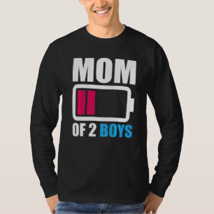 Mom Of 2 Boys From Son Daughter To Mother Women T-Shirt