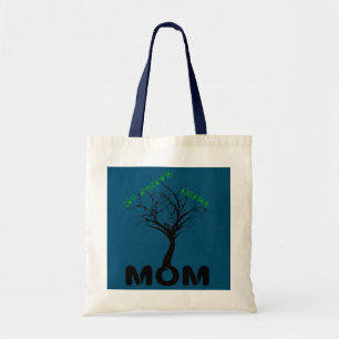 Mom of 2Boys + 1girl Design tree its roots and Tote Bag