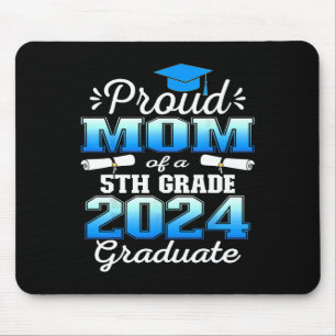 Mom Of 5th Grade Graduate 2024 Elementary Graduati Mouse Pad