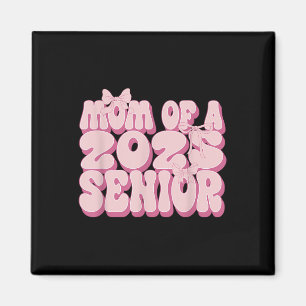 Mom Of A 2025 Senior Graduation Coquette Bow Cl Of Magnet