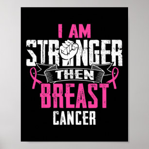 Mom Of A Fighter Support Squad Breast Cancer Ribbo Poster