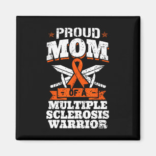 Mom Of A Multiple Sclerosis Warrior Ms Ribbon Moth Magnet