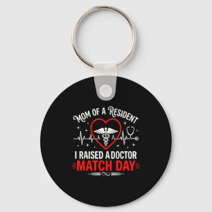 Mom of a resident residency match day keychain
