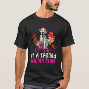 Mom Of A Spoiled Dalmatian Cute Dalmatian Bow Tie  T-Shirt