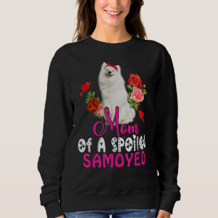 Mom Of A Spoiled Samoyed Cute Samoyed Dog Bow Tie Sweatshirt