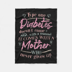 Mom Of A T1d Diabetes Child  Fleece Blanket
