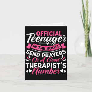 Mom of a teenager funny christian mom mother's day card