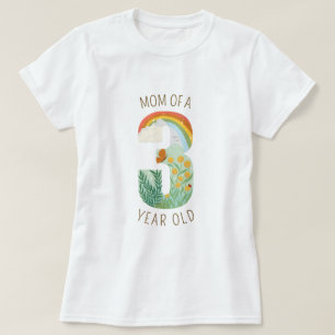 Mom of a Three Year Old Nature Lover T-Shirt
