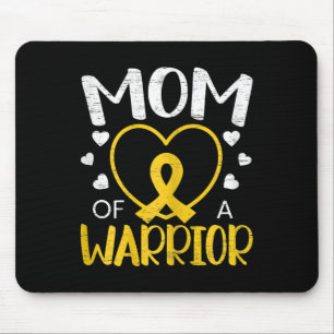 Mom Of A Warrior Childhood Cancer Awareness Month Mouse Pad