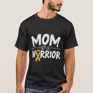Mom Of A Warrior Childhood Cancer Awareness Month T-Shirt