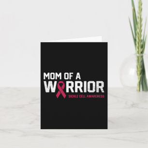 Mom of a Warrior Sickle Cell Anemia Awareness Reco Card