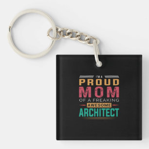 Mom Of Awesome Architect Keychain