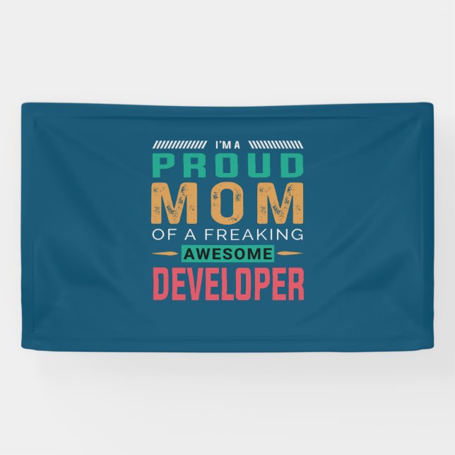 Mom Of Awesome Developer Banner (Horizontal)
