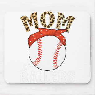 Mom Of Ballers Funny Baseball Softball Game Mother Mouse Pad