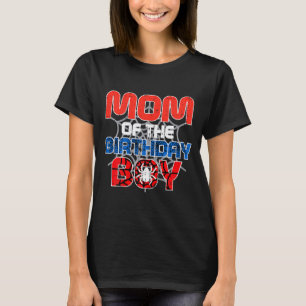 Mom Of Birthday Boy Sder Bday Party Family Matchin T-Shirt