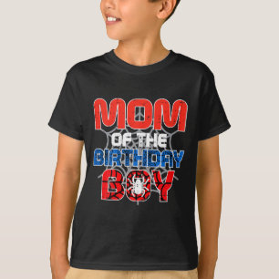 Mom Of Birthday Boy Sder Bday Party Family Matchin T-Shirt