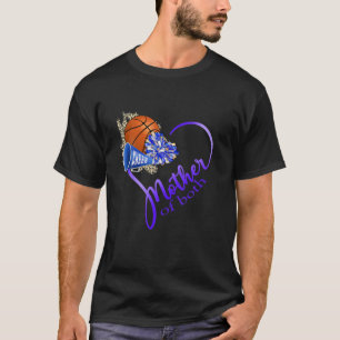 Mom Of Both Basketball Mom Cheer Mom Women T-Shirt