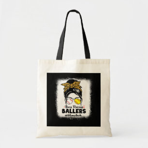 Mom of Both Busy Raising Softball - Baseball Tote Bag
