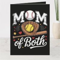 Mom of Both Game Day Baseball Softball 