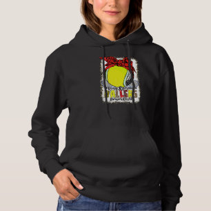 Mom Of Both Golf Tennis Busy Raising Ballers Mom L Hoodie