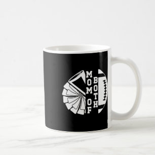 Mom Of Both Proud Footll And Cheer Mom _1 Coffee Mug