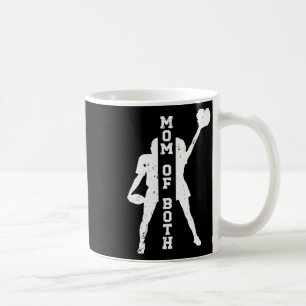 Mom Of Both Proud Footll And Cheer Mom  Coffee Mug