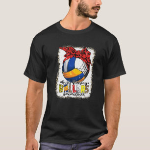 Mom Of Both Volleyball Golf Busy Raising Ballers M T-Shirt