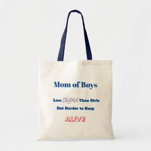 Mom of Boys Tote Bag