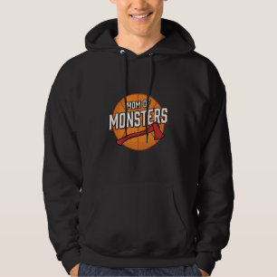 Mom of Monsters Vintage Basketball Mom Design_1 Hoodie