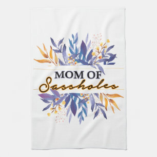 Mom of Sassholes Kitchen Towel