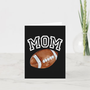 Mom Of The 1 Year Old Football Birthday Boy Family Card