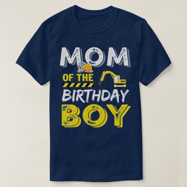Mom of the birthday boy (38)  T-Shirt (Design Front)