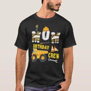 Mom Of the Birthday Boy Construction Family Matchi T-Shirt
