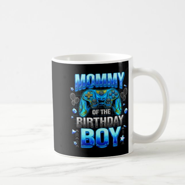 Mom Of The Birthday Boy Cool Gamer Funny Video Gam Coffee Mug (Right)