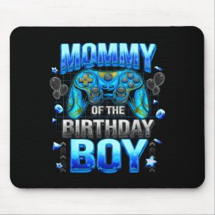 Mom Of The Birthday Boy Cool Gamer Funny Video Gam Mouse Pad