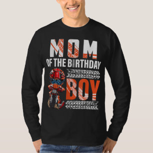 Mom of the Birthday Boy Dirt Bike B-day motocross  T-Shirt