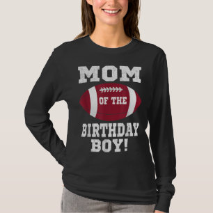 Mom of the Birthday Boy Football Lover Vintage Ret T-Shirt