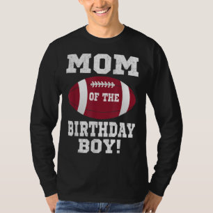 Mom of the Birthday Boy Football Lover Vintage Ret T-Shirt