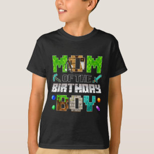 Mom Of The Birthday Boy Funny Gaming Birthday Xel T-Shirt