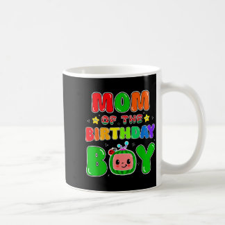 Mom Of The Birthday Boy Funny Melon Family Party M Coffee Mug