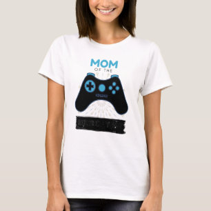 Mom Of The Birthday Boy Gamer Play Novelty Gamepad T-Shirt
