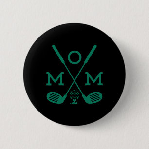 Mom Of The Birthday Boy Hole In One Golf Sport Mat 2 Inch Round Button
