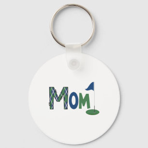 Mom Of The Birthday Boy Hole In One Golf Sport Mat Keychain