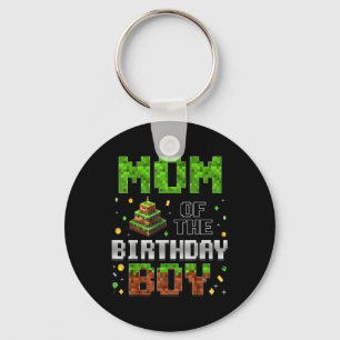 Mom Of The Birthday Boy Matching Family Birthday P Keychain