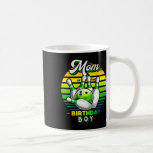 Mom Of The Birthday Boy Matching Family Bowling Bi Coffee Mug